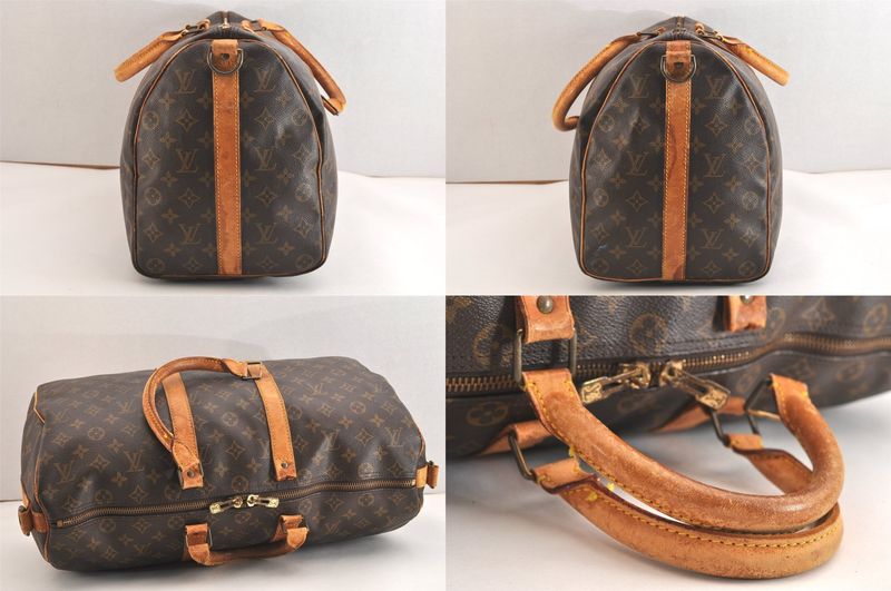 Louis Vuitton Monogram Keepall Bandouliere 45 M41418 Boston Bag 2953n