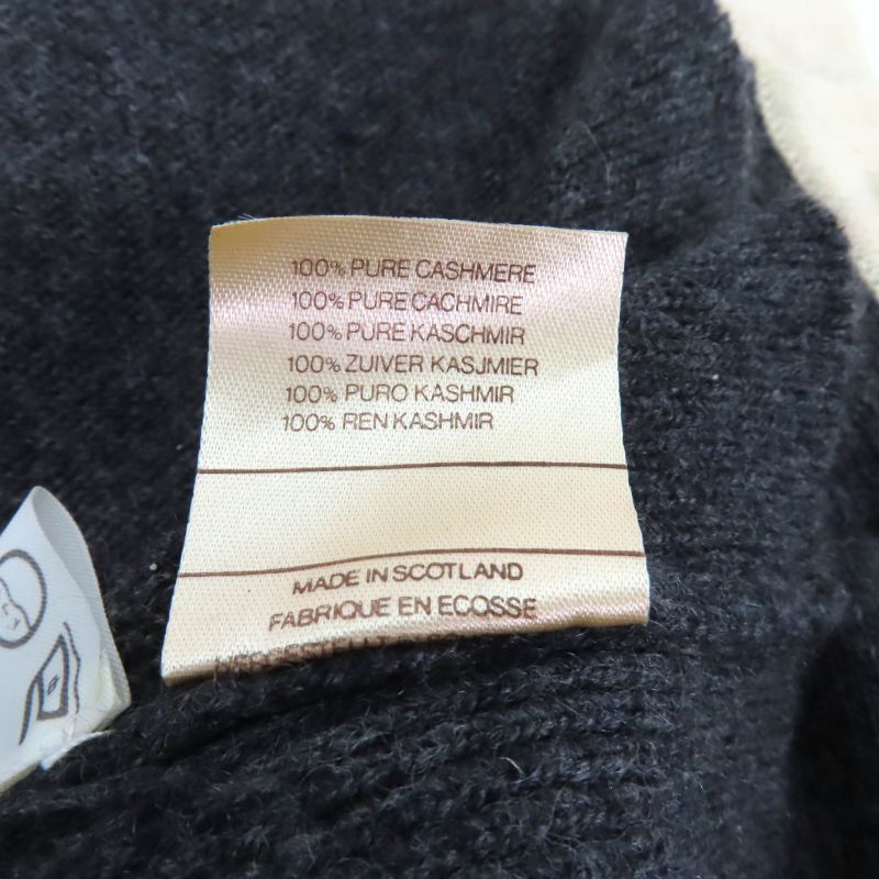 CHANEL Vintage 100% Cashmere Coco Mark Buttons Long Length Long Sleeves Knit