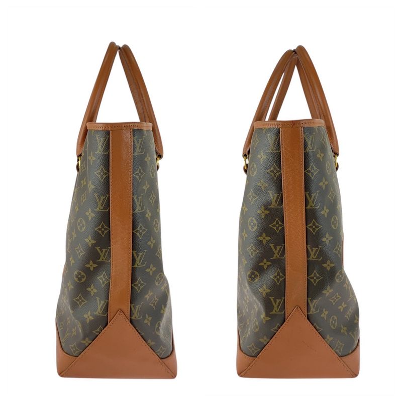 Louis Vuitton Monogram Sac Weekend GM Brown M42420 Tote Bag Shoulder Bag Women