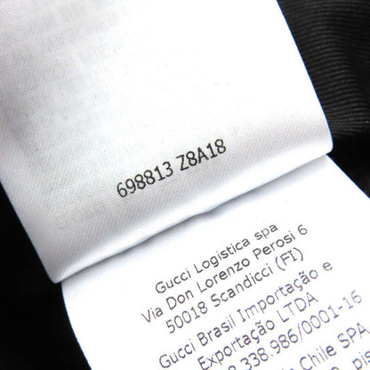 Gucci 698813 Wool Mohair GG Marmont Webline Slacks Pants Blue 46 Made In Italy