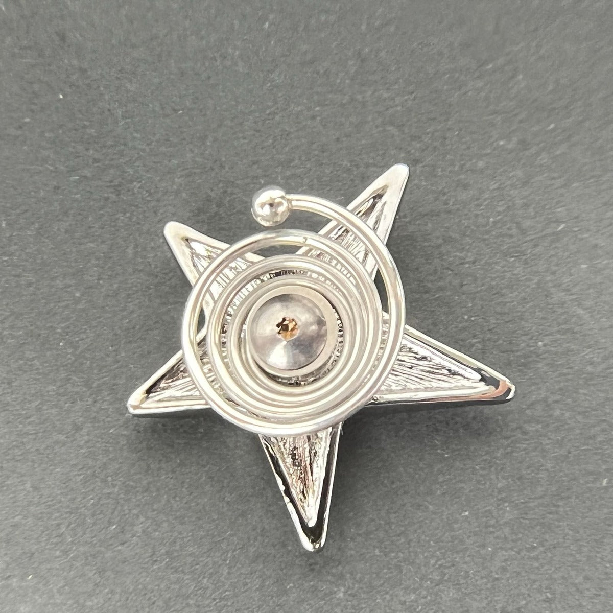 Chanel CC Logo Hair Star Motif Silver Vintage — view 2