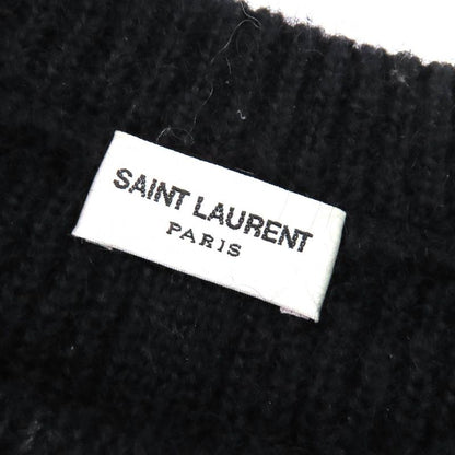 Saint Laurent Paris 21AW 665879 Wool Mohair Partially Allover Design Crewneck