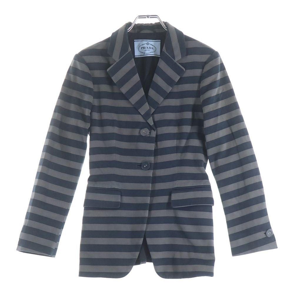 Prada Tailored Jacket Border Gray