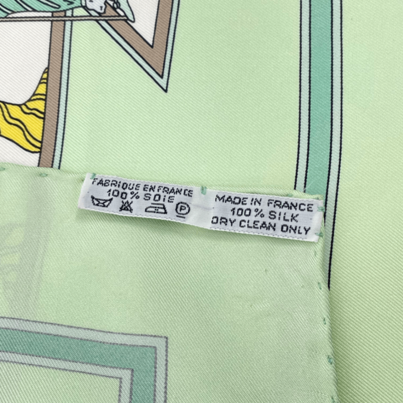 Hermes Carre 90 LE Temps Des Marionnettes Time Of The Marionettes Silk Scarf