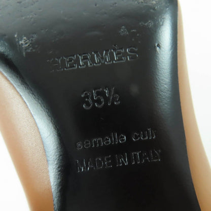 Hermes Demarche Side Zip Leather Short Boots Brown 35.5 — view 12