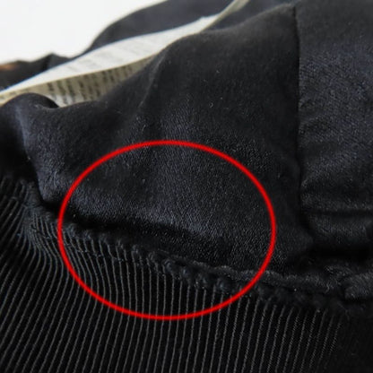 Fendi Fxq632 100% Silk Lined FF Logo Zucca Pattern Mouton Hat Brown Black M