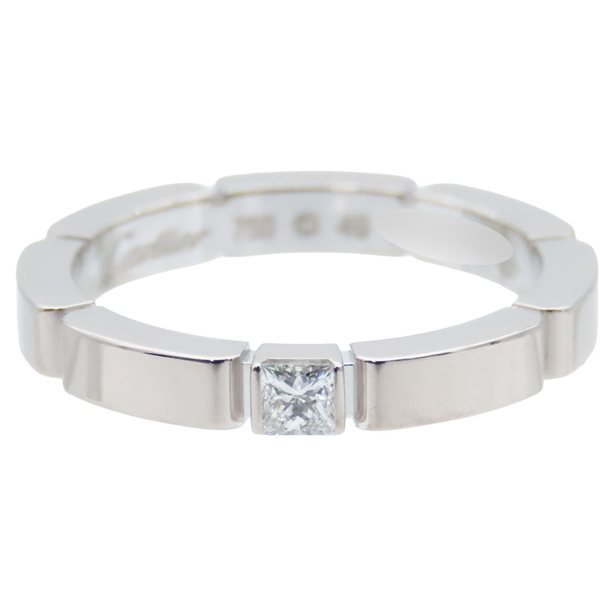 Cartier Maillon Panthere White Gold 18K Diamond 49 Ring — view 2