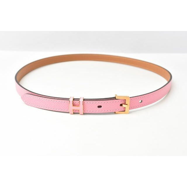 Hermes Belt Pop H15 Size 75 Vaux Epson Rose Pink Gold Hardware — view 5