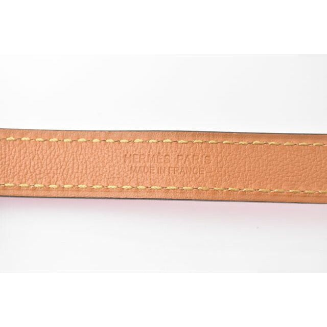 Hermes Belt Pop H15 Size 75 Vaux Epson Rose Pink Gold Hardware — view 9