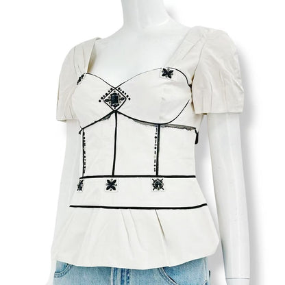 Louis Vuitton Top Rhinestone White — view 2