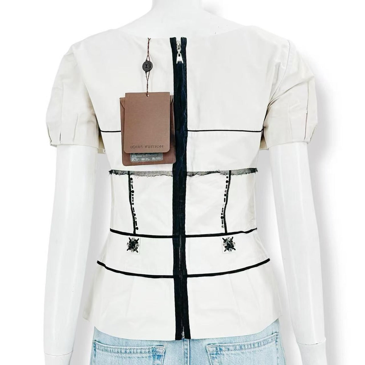 Louis Vuitton Top Rhinestone White — view 3