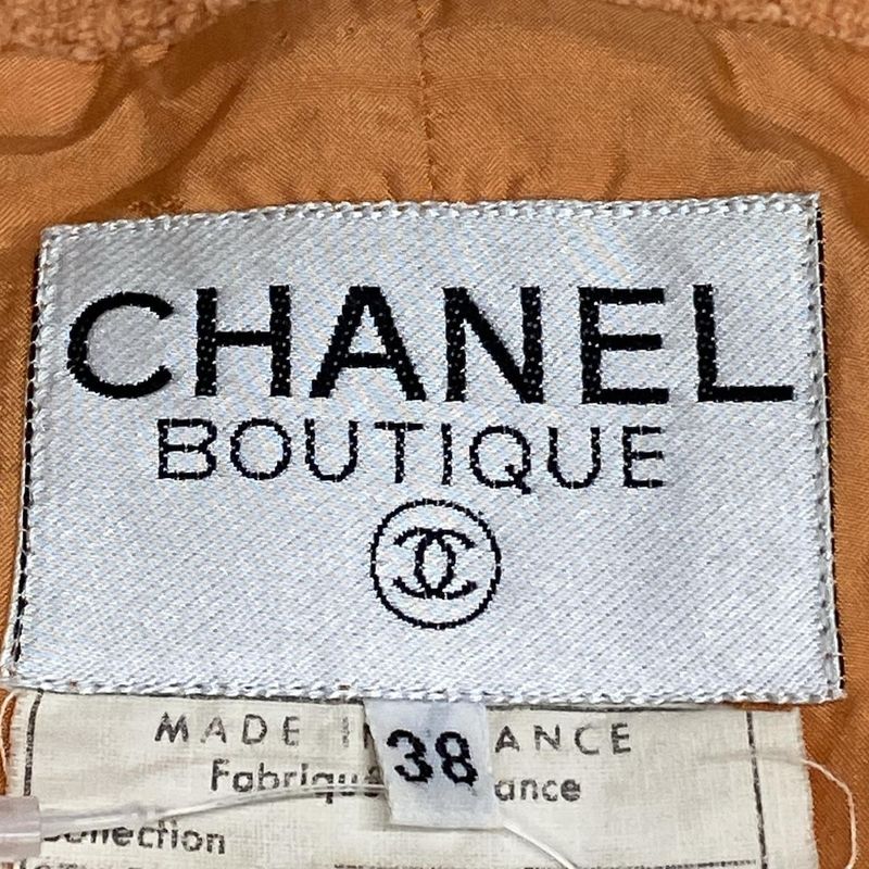 Chanel Jacket Size 38 M Women's 21663 Orange Long Sleeves / Spring / Autumn Wool