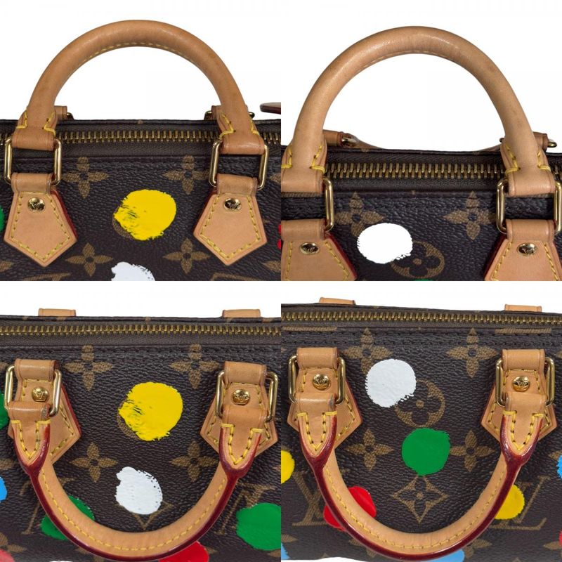 Louis Vuitton Yayoi Kusama Collaboration Nano Speedy Monogram Shoulder Bag