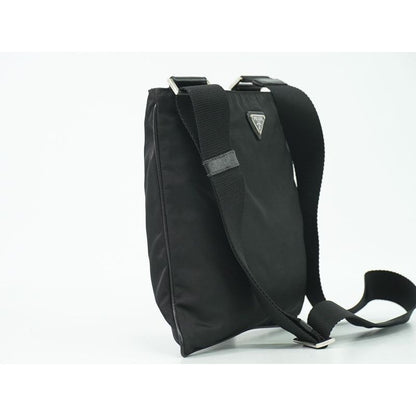Prada Nylon Shoulder Bag Pochette Black — view 3