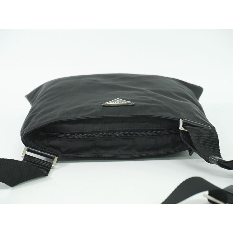 Prada Nylon Shoulder Bag Pochette Black — view 5