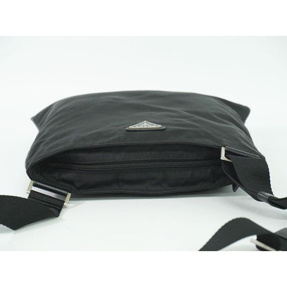 Prada Nylon Shoulder Bag Pochette Black — view 5