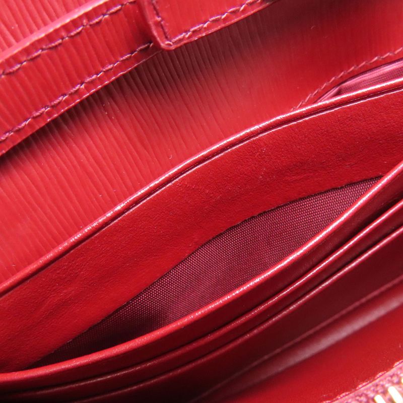 Prada Chain Wallet Long Wallet With Change Pocket Saffiano Women