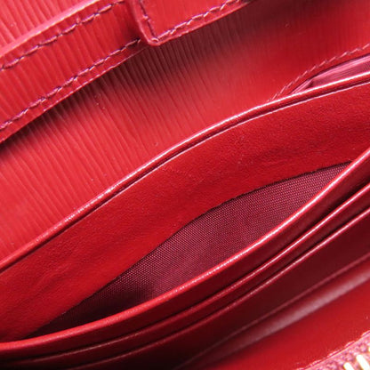 Prada Chain Wallet Long Wallet With Change Pocket Saffiano Women