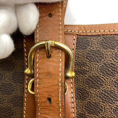 Celine Tote Macadam Brown Bucket — view 12
