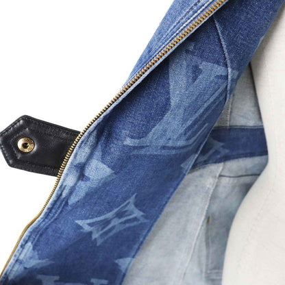 Louis Vuitton 21SS Giant Monogram Front Zip Sleeveless Denim Dress Indigo Blue