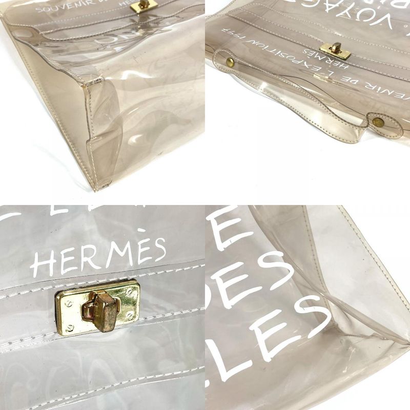 Hermes Handbag Vinyl Kelly Vinyl Clear