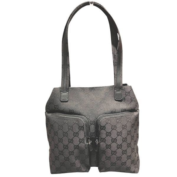 Gucci GG Black Leather Tote