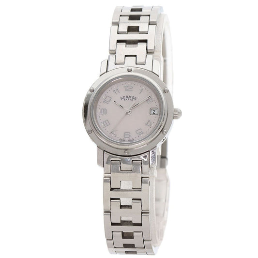 Hermes Clipper Cles New Shape Buckle Watch SS