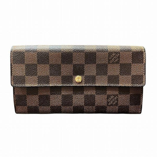 Louis Vuitton Damier Portefeuille Sarah N61734 Long Wallet Unisex