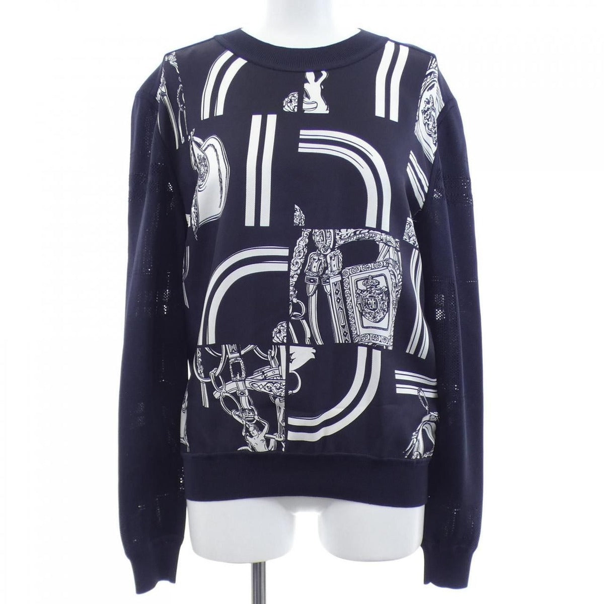 Hermes en Desordre Finesse Twill Lane Knit Top