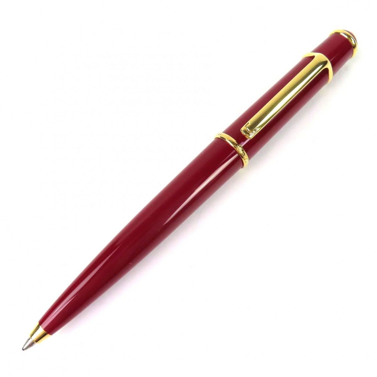 Cartier Diavolo de Twist Ballpoint Pen Gold Color Handwriting Confirmed