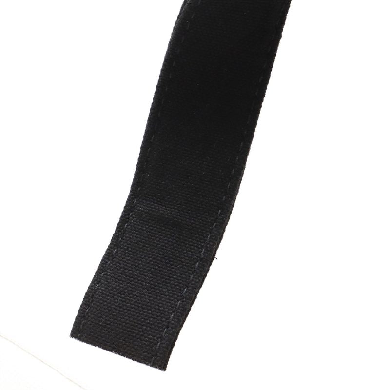 Chanel Coco Mark Marshmallow Bag Tote Bag Handbag Canvas Ivory White Black