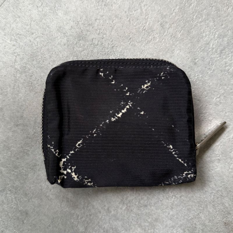 Chanel Old Travel Line Coin Case Mini Pouch Wallet Coco Mark Logo Black Nylon