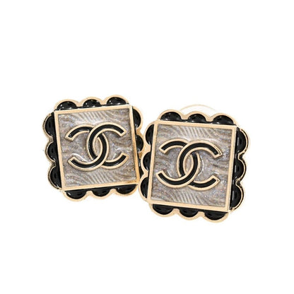 Chanel Earrings Black