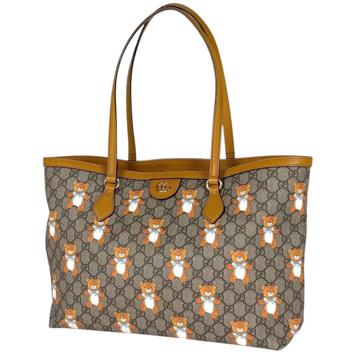 Gucci GG Pattern Large Tote Double Teddy Bear Exo Kai Supreme