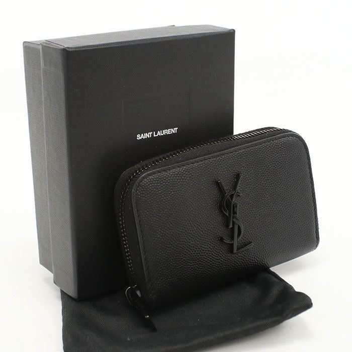 Saint Laurent Coin Case YSL Logo Purse