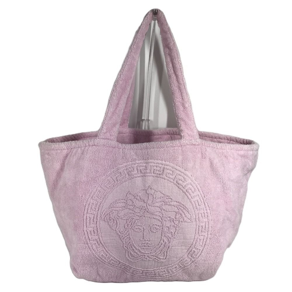 Versace Shoulder Bag Medusa Logo Big Cotton Pink