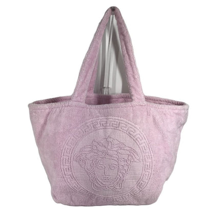 Versace Shoulder Bag Medusa Logo Big Cotton Pink