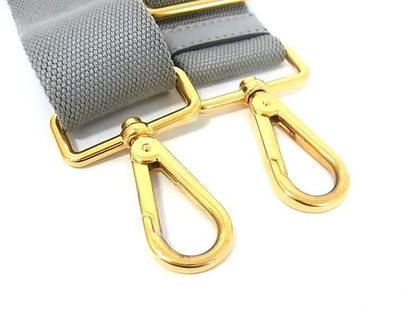 Prada Saffiano Leather And Canvas Bag Shoulder Strap Crossbody Women Gray Fg3390