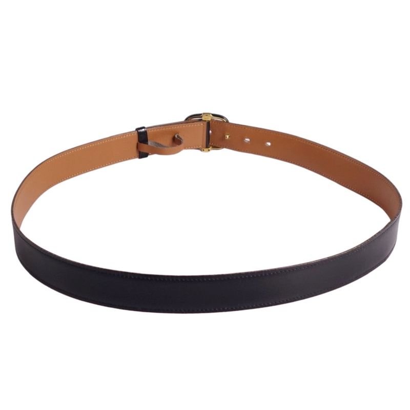 Vintage Hermes '84 Belt Leather Belt Buck