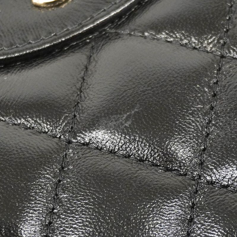 Chanel Handbag Matelasse Calfskin Black Chien Pan Gold Hardware Women