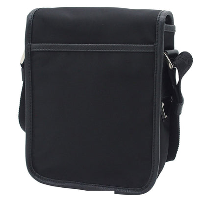 Prada Shoulder Bag Black Nylon Saffiano Logo — view 2