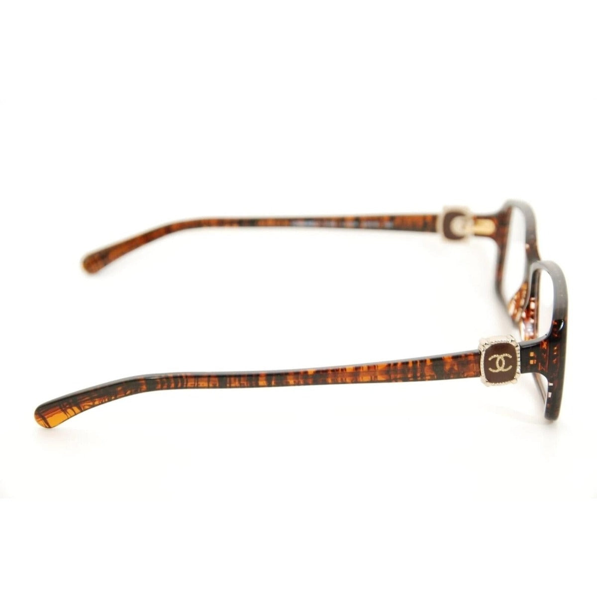 Chanel Glasses 3185 C.1204 52 mm Brown Tweed Frames Italy Rx — view 4