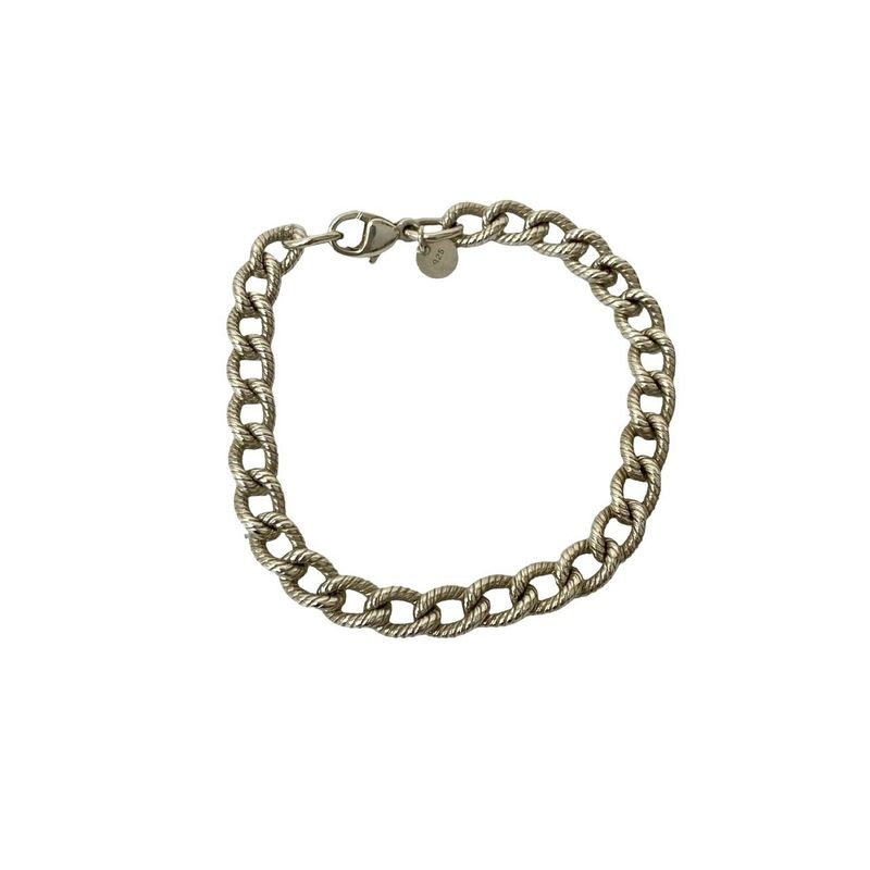 Tiffany & Co Twisted Rope Silver 925 Bracelet Chain Bangle