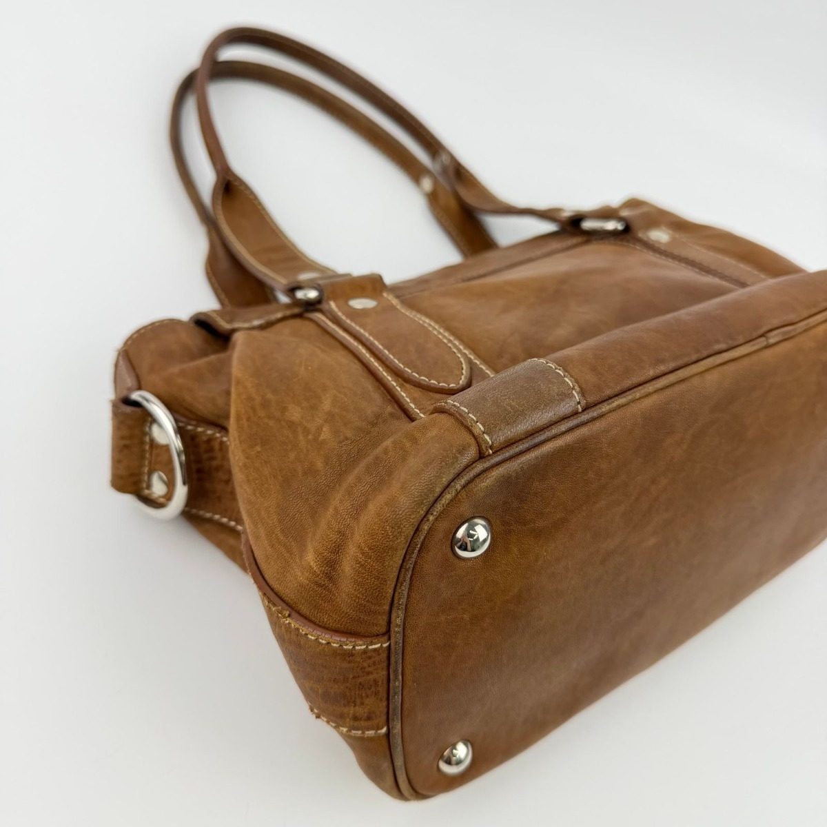 Miu Miu Miu Shoulder Bag Brown Leather Vintage — view 11