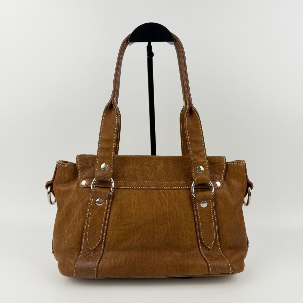 Miu Miu Miu Shoulder Bag Brown Leather Vintage — view 3