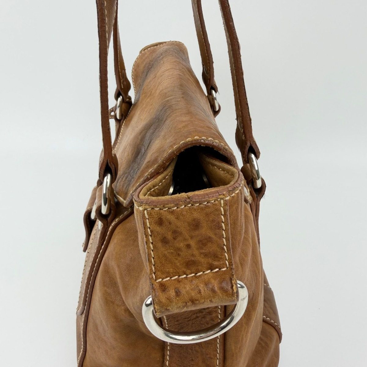 Miu Miu Miu Shoulder Bag Brown Leather Vintage — view 5