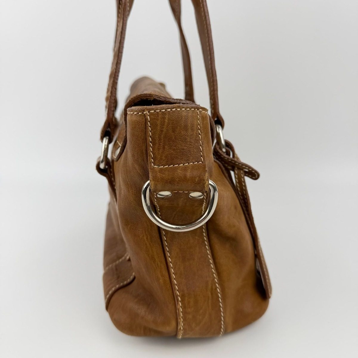 Miu Miu Miu Shoulder Bag Brown Leather Vintage — view 6