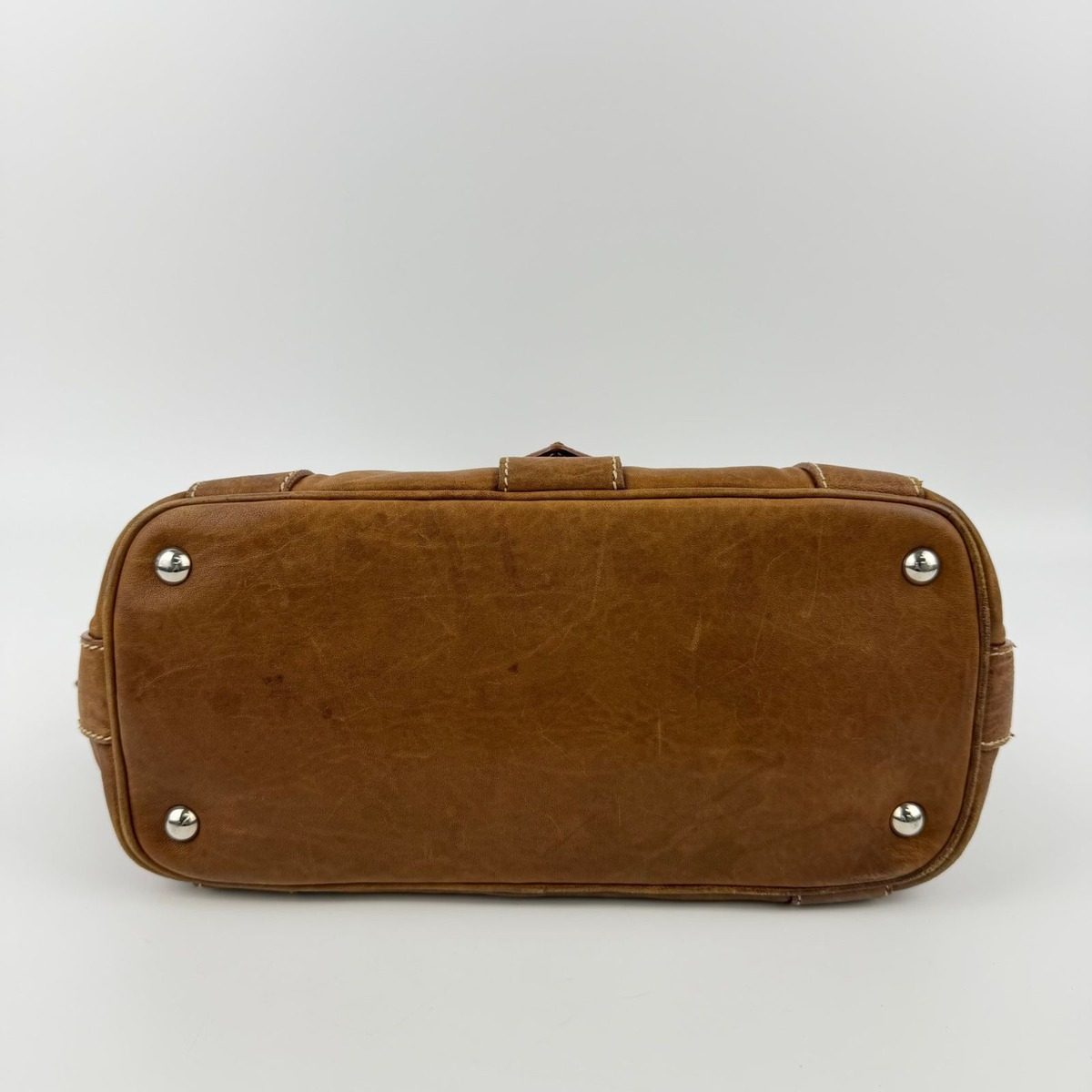 Miu Miu Miu Shoulder Bag Brown Leather Vintage — view 8
