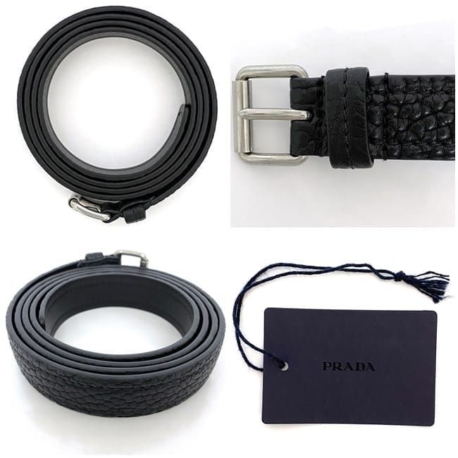 Prada Belt Ec22932 Black NERO 2cs106 97cm (38.19in)