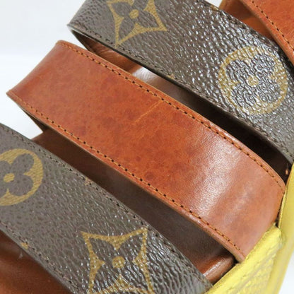 Louis Vuitton Sandals LV Akrite Monogram Brown Gold 36 23.0cm (9.06in)